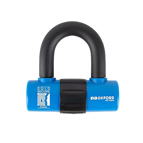 Oxford HD Mini U Lock 14mm. Fiets Diamant en Motorfiets Goud Verkocht Veilig. Disc Lock.