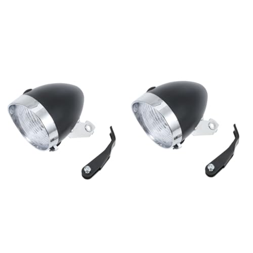 Unomor 2 Sets Led-Fietsverlichting Fietskoplamp Retro Verlichting Mountainbikeverlichting Led-Verlichting Voorfietslicht Vintage Koplampen Rijlicht Fietslicht