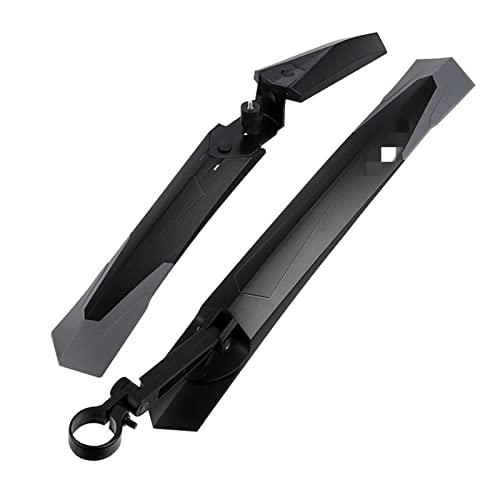 PooBa Fietsspatbord Spatbord for en achter, fiets spatborden Fietsen voorspatbord achtervleugels Compatibel met mountainbike spatbord 2 stuks Quick Release fietsspatbord (Color : C Style Black)