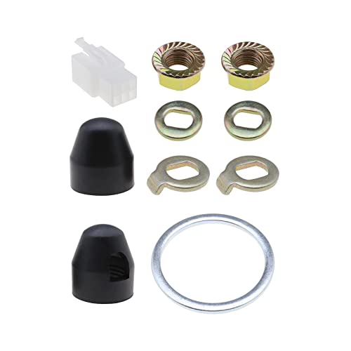 VGOL 1 Set E-Bike Hub Motor Moeren Fiets Veiligheid Wasmachines Elektrische Fiets Wiel Lock Moeren Motor As Bolt Schroef voor 750W-1500W Motoren met 14mm As