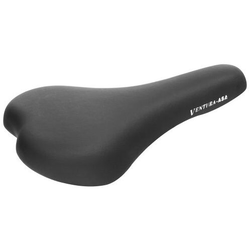 VENTURA Venutra Eco MTB-zadel, fietszadel, MTB-zadel, mountainbike-zadel, 253x137 mm, incl. klem voor kaarszadelpen, zwart