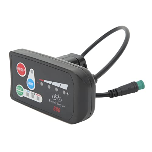 Srliya ABS van de Elektrische Fietsvertoning Lichtgewicht LEIDENE Vertoningsmeter met Waterdichte Schakelaar voor Modificatie (36V)