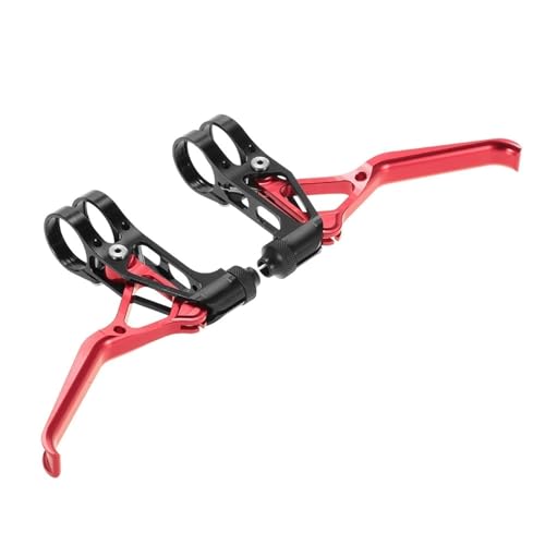 ZoRHac Fiets remhendels, Remhendel 1 Paar 3 Aluminium Stuur V-Brake Mountainbike Fiets Remhendel 22mm (Color : Red)