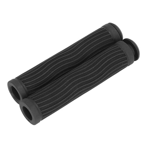 SPYMINNPOO Fietsstuurgrepen, Duurzaam Rubber met Comfortabele Ergonomische Antislip voor BMX, MTB, Strandcruiser, Scooter (BLACK)