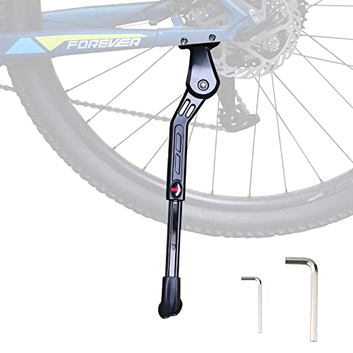 MEGHNA 40 mm gatafstand fietsstandaard aluminiumlegering achterkant fietsstandaard achterbouwstandaard aluminiumlegering fietsstandaard anti-slip zijstandaard voor 22-29 inch