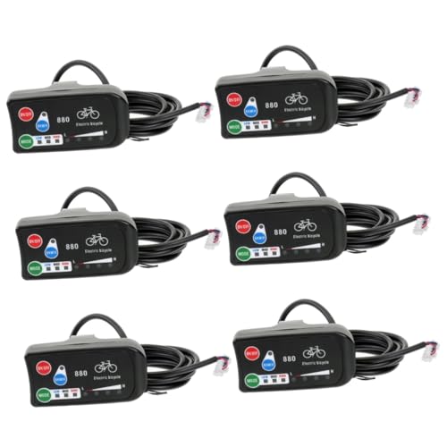 Milisten 5 Stuks Controlepaneel displaypaneel voor fietsscooters elektrische fiets controller voor het display van de fiets geassisteerde weergavecontroller opknappen controleur Accessoires