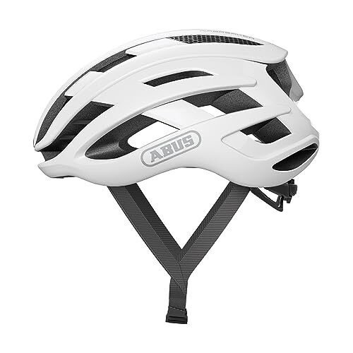 ABUS AirBreaker racefietshelm high-end fietshelm voor professionele wielersport voor mannen en vrouwen wit, maat L