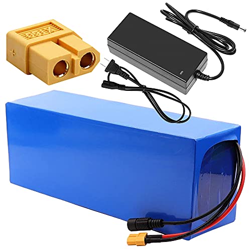 SSCYHT 48V 20Ah lithiumbatterij voor elektrische scooter 13S6P 20000mAh Li-ionbatterij voor e-bike elektrische golfkar elektrische rolstoel met oplader en BMS,Xt60