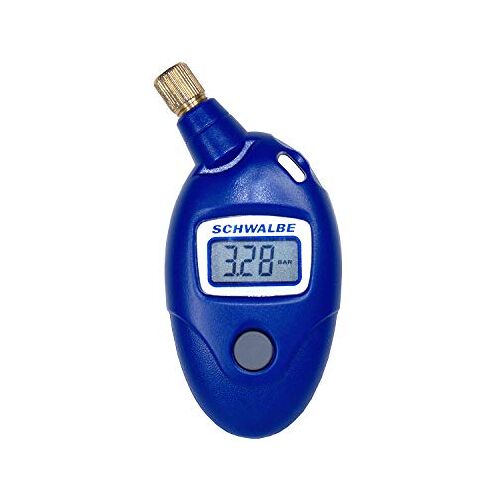 Schwalbe Drukmeter Airmax Pro luchtdrukmeter fietsaccessoires, blauw, 9,5 x 4,5 x 2 cm