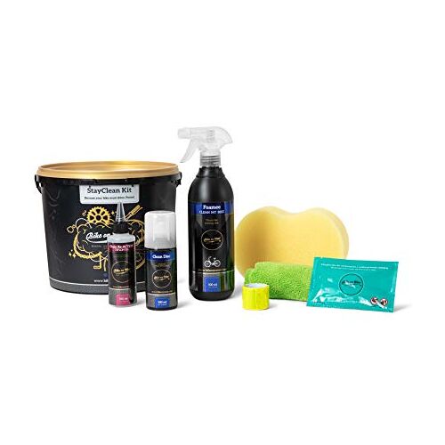 BIKE on Wax Complete Fietsreinigingskit   Ultieme Fietsverzorging Emmer  Reiniging set voor alle soorten fietsen   StayClean Kit voor totale fietsverzorging