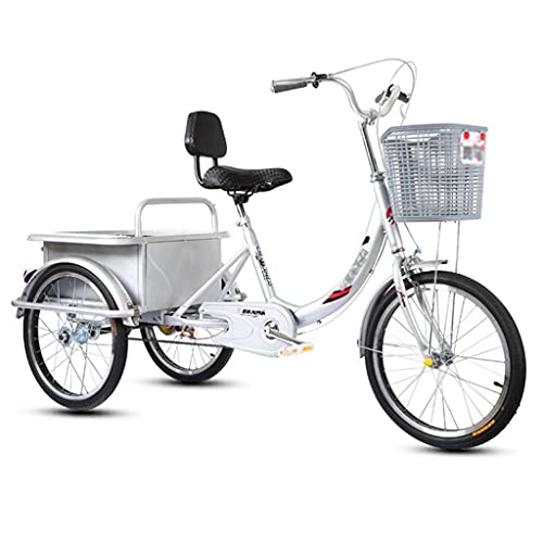 NOALED Driewielige driewieler voor volwassenen Driewielige kruiserfiets met rugleuning en winkelmandje Driewielige driewieler voor volwassenen Volwassen fiets Fietsen Fietsen