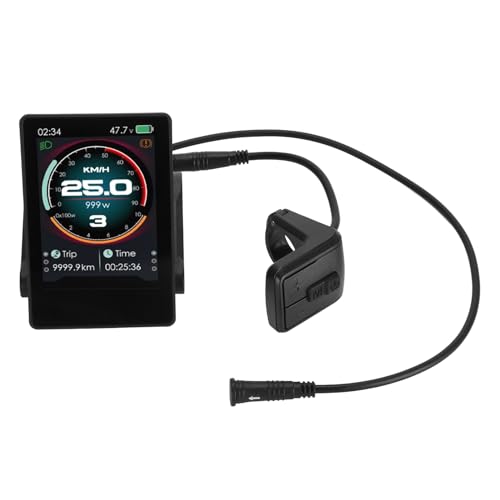 Tbest Elektrische Fiets LCD-scherm Waterdicht IP65 voor Bafang Middenmotor 25,4 Mm 31,8 Mm Stuur