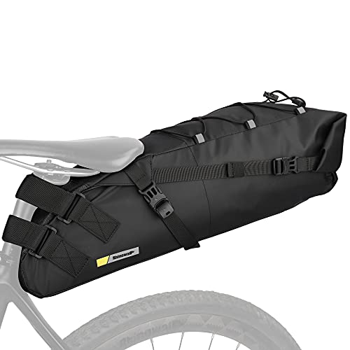 Rhinowalk zadeltas voor de fiets, 10/13L, waterdichte zadeltas voor onder het zadel van een fiets, zadeltas voor mountainbike (13L)