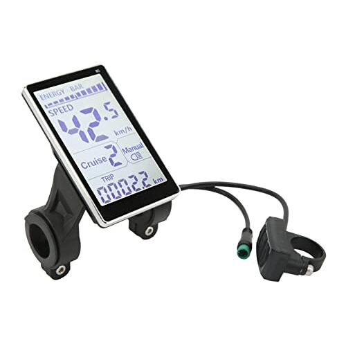 Keenso Elektrische Fiets LCD-meter, E Bike 5 Pin 24V 36V 48V 60V Universele E-scooter M5 LCD-scherm voor 31,8, 22,2mm Elektrische Fietsen