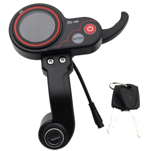 Cndiyald Snelheidsmeter voor scooters, 6-pins knop, kilometerteller, fietssnelheidsmeter, snelheidsmeter voor fiets, mechanische snelheidsmeter, scooter snelheidsmeter met digitale sleutel