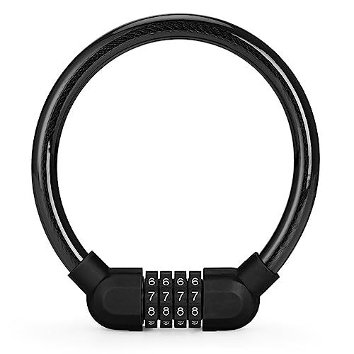 BAIRU Fiets Lock Kabel 4 Cijfers Resettable Combinatie Kabel Lock Fietsen Code Lock Kleine Beveiliging Fiets Lock Voor Mountainbike Bike Lock Kabel 4 Cijfers Resettable Combinatie Kabel Lock Fietsen Code