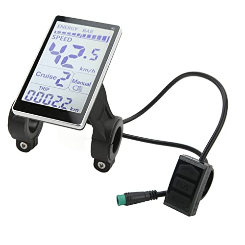 AYNEFY Elektrische Fiets LCD-meter, 5-pins 24V 36V 48V 60V Universele Elektrische Scooter M5 LCD-scherm, Waterdicht, met Instructies voor 31,8 22,2 Mm Elektrische Fiets