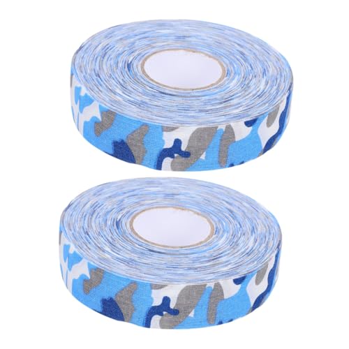 Milisten 2 Rollen Hockey Tape Badminton Banden Vleermuis Tape Hockeystick Plakband Fiets Stuurlint Hockey Racket Tape Hockeystick Beschermer Hockey Sporttape Combinatie Katoen Sport-