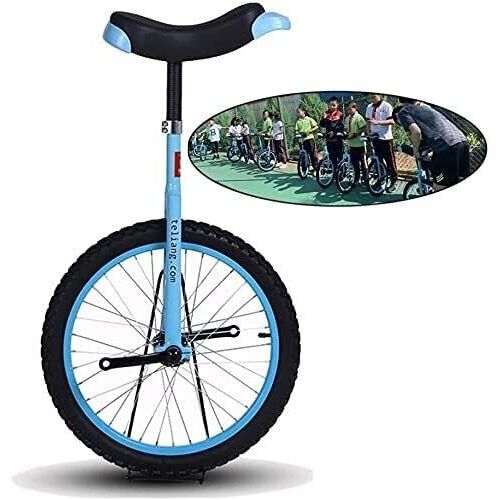 ELzEy Eenwieler Fiets Volwassen Blauw Evenwicht Leuke Fiets Buitensporten Fitness, Fietstocht Racen, Voetrijden Eenwieler (Color : Blu, Size : 20 Inch)