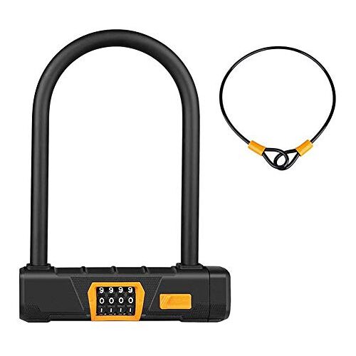 ZOMTTAR Fietsslot U-vormige 4 Digit Coded Lock Fiets Security Lock Racefiets Fietsen Anti-Diefstal Lock Fietsen Accessoires