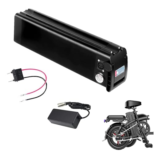 HJGHY Ebike Batterij 36 V/48 V 10AH Elektrische Fiets Batterij Lithium Ion Batterij Met Oplader voor Elektrische Fietsen 0-500W Motoren,48v,10Ah