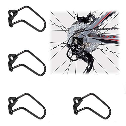 Huahao Fiets Achterderailleur Guard 4 Stks Staal Ijzer Fiets Derailleur Guard Rack Protector Verstelbare Fietsen Achter Derailleur Guard voor Mountainbike