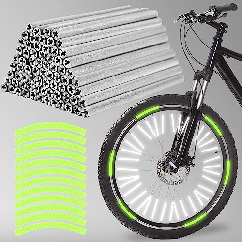 Peaken Spaakreflectoren voor fiets, 72 stuks reflectoren, fietsspaken met 12 reflectorstickers