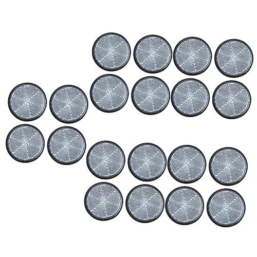 BESPORTBLE 20 Stuks Fiets Reflector Ronde Fietsreflectoren Kunststof Reflector Achterste Reflector Fietsen Reflectoren Reflecterende Tape Voor Aanhangwagens Gereedschap Auto Koplampen Plastic