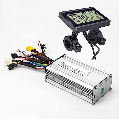 DDHEGKL Elektrische fietscontroller, Elektrische Fiets Controller 36V 48V 350W 500W Borstelloze Motor Blokgolf Controller met KT Lcd-scherm E Fiets Controller Motor Conversie Kit (Color : Controller and LCD4