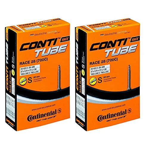 Continental 2x  fiets racefiets binnenband Race 28 inch 18-25/622-630 60 mm SV