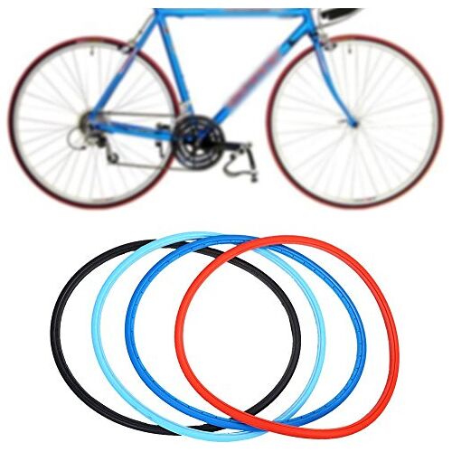 Tbest 700 x 23c fiets massieve banden racefiets banden modefiets fietsen tubless rijden massieve banden solide racefiets banden vervanging voor racefiets vaste versnelling (blauw)