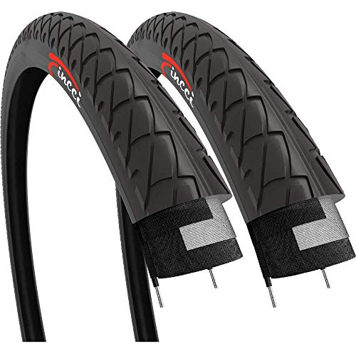 Fincci Paar 54-559 gladde banden voor fietsweg, mountainbike, mountainbike, hybride fiets, 2 stuks