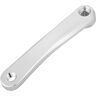 WOHPNLE Fiets Crank Arm, 170mm Fiets Crank Arm Aluminium Fiets Crank Links Enkele Ketting Crank Arm Duurzame Fiets Crank Vervanging Crank Arm Set(Square Hole-Zilver)