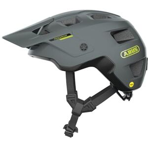 ABUS MTB Helm MoDrop MIPS robuuste fietshelm met impactbescherming voor mountainbikers individuele pasvorm unisex gris, maat L ABUS MTB Helm MoDrop MIPS robuuste fietshelm met impactbescherming voor mountainbikers individuele pasvorm unisex gris, maat L