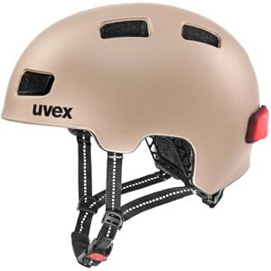 Uvex city 4 lightweight city helmet for women and men individueel verstelbare pasvorm inclusief LED-verlichting soft gold matt 58-61 cm Uvex city 4 lightweight city helmet for women and men individueel verstelbare pasvorm inclusief LED-verlichting soft gold matt 58-61 cm