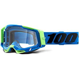 50121-101-12 100 Percent Raceccraft 2 Goggle Fremont-Clear lens, volwassenen, uniseks, blauw, standaard