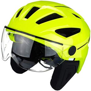 ABUS Pedelec 2.0 ACE Stadshelm Hoogwaardige E-Bike helm met Achterlicht en Vizier voor Stadsverkeer Voor Dames en Heren Geel, Maat M ABUS Pedelec 2.0 ACE Stadshelm Hoogwaardige E-Bike helm met Achterlicht en Vizier voor Stadsverkeer Voor Dames en Heren Geel, Maat M