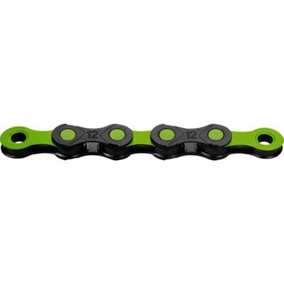 KMC X12 DLC Voor-gewaxte Ketting - 12 Versnellingen - Zwart / Appelgroen - Ketting KMC X12 DLC Voor-gewaxte Ketting - 12 Versnellingen - Zwart / Appelgroen - Ketting