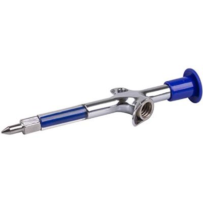 M-Wave Grease Gun Unisex Volwassenen vetspuit met aluminium behuizing, ergonomische vorm, handig, zilver/blauw M-Wave Grease Gun Unisex Volwassenen vetspuit met aluminium behuizing, ergonomische vorm, handig, zilver/blauw