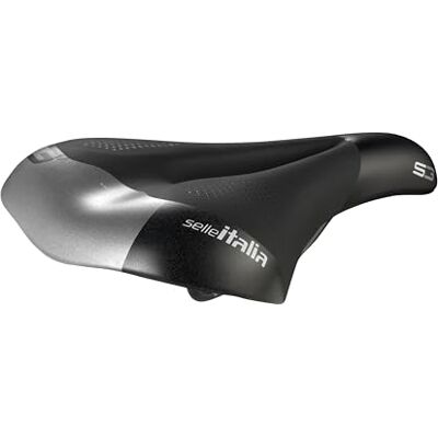 Selle Italia SELLE_ITALIA Unisex Adult Selle S 3 Flow FeC Alloy Noir-L2, Zwart, One Size Selle Italia SELLE_ITALIA Unisex Adult Selle S 3 Flow FeC Alloy Noir-L2, Zwart, One Size