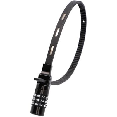 Fischer Fietsslot, kabelbinderslot, speciaal slot met cijferslot, voor fiets, helm of skiën, zwart, lengte: 53 cm Fischer Fietsslot, kabelbinderslot, speciaal slot met cijferslot, voor fiets, helm of skiën, zwart, lengte: 53 cm