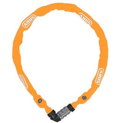 ABUS Kettingslot 1200 Web – cijferslot van speciaal staal – veiligheidsniveau 2 – 60 cm – zwart/oranje ABUS Kettingslot 1200 Web – cijferslot van speciaal staal – veiligheidsniveau 2 – 60 cm – zwart/oranje
