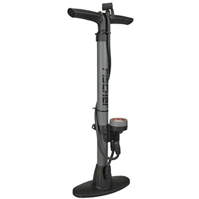 Fischer Unisex standpomp manometer alle ventielen, zwart/zilver, eenheidsmaat Fischer Unisex standpomp manometer alle ventielen, zwart/zilver, eenheidsmaat