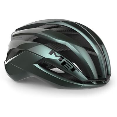 MET Trenta Fietshelm, 3K, carbon, hyper teal, glanzend, maat M MET Trenta Fietshelm, 3K, carbon, hyper teal, glanzend, maat M