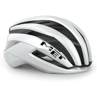 MET Fietshelmen Trenta, 3K, carbon wit, glanzend, maat S MET Fietshelmen Trenta, 3K, carbon wit, glanzend, maat S