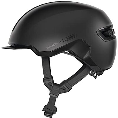 ABUS Urban-helm HUD-Y magnetisch, oplaadbaar LED-achterlicht & magneetsluiting coole fietshelm voor dagelijks gebruik voor mannen en vrouwen zwart mat, maat S ABUS Urban-helm HUD-Y magnetisch, oplaadbaar LED-achterlicht & magneetsluiting coole fietshelm voor dagelijks gebruik voor mannen en vrouwen zwart mat, maat S