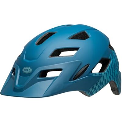 BELL Unisex Jeugd Sidetrack Youth Fietshelm Matte Blue Wavy Checks, eenheidsmaat BELL Unisex Jeugd Sidetrack Youth Fietshelm Matte Blue Wavy Checks, eenheidsmaat