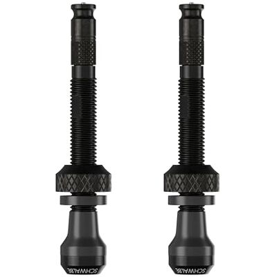 Schwalbe Clik Valve Fiets Ventielset Tubeless Valve SCV (set van 2), 80mm lengte, 2x3521, 1x3445, Schwalbe Clik Valve Fiets Ventielset Tubeless Valve SCV (set van 2), 80mm lengte, 2x3521, 1x3445,