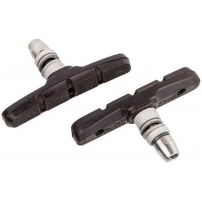 Shimano M70T4 lichtmetalen mountainbikevelgen (1 paar) Remschoenen Black/Silver 70 mm Shimano M70T4 lichtmetalen mountainbikevelgen (1 paar) Remschoenen Black/Silver 70 mm
