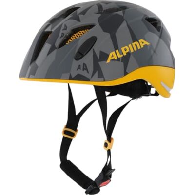ALPINA XIMO L.E. – Lichtgewicht, veilige en slagvaste fietshelm met optionele LED-verlichting voor kinderen black yellow camo matt 47-51 ALPINA XIMO L.E. – Lichtgewicht, veilige en slagvaste fietshelm met optionele LED-verlichting voor kinderen black yellow camo matt 47-51